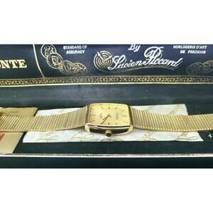 Rare Vintage Dufonte Lucien Piccard Mens Watch New Old Stock